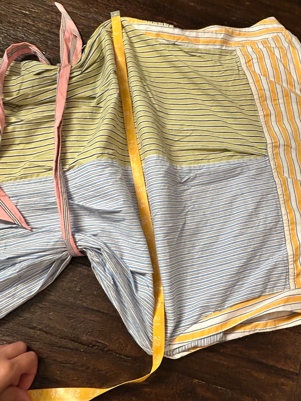 Maeve Anthropologie Toni Striped Tunic Shirt Dress Belted Pastel - Extra Large - Picture 8 of 8